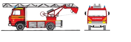 Loewe 4039 - H0 - Magirus Deutz 90 M 5 - DL 18 - Feuerwehr München